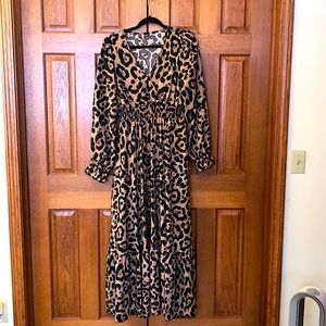 SHEIN animal print maxi dress